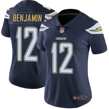 Los Angeles Chargers NFL Football Travis Benjamin Navy Blue Jersey Women Limited 12 Home Vapor Untouchable